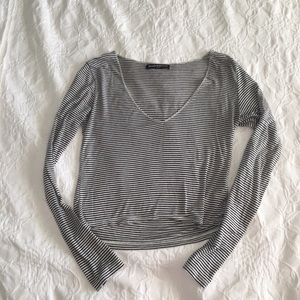 Brandy Melville Striped Crop Top